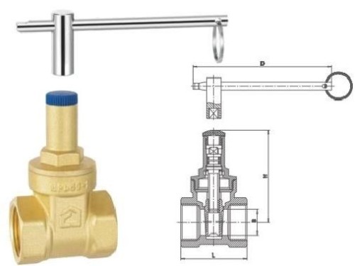 Brass Lock Gate Valve